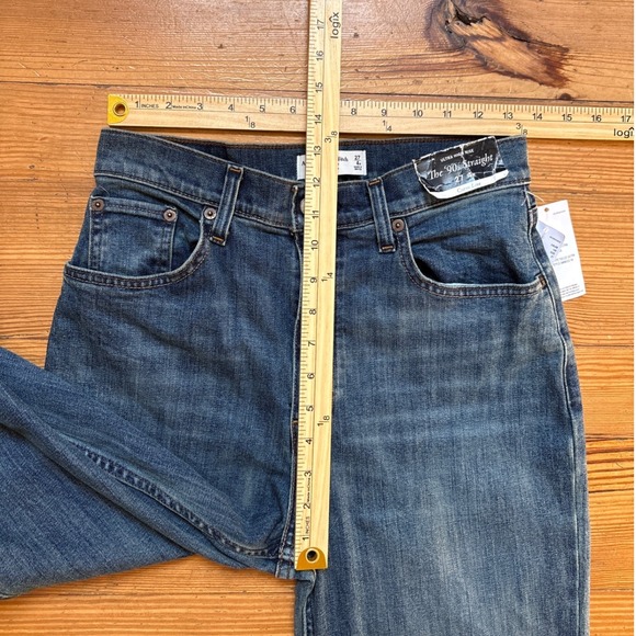 Abercrombie & Fitch The 90s Straight Jeans Womens Blue New Curve Love SIZE 27/4R - Picture 6 of 8